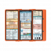 WhiteCoat Clipboard® Trifold - Orange Critical Care Edition